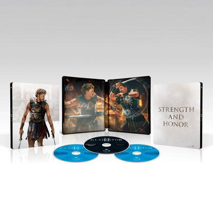 Гладиатор + Гладиатор 2 (англ. язык) (4K UHD + Blu-ray) Steelbook Exclusive Collection