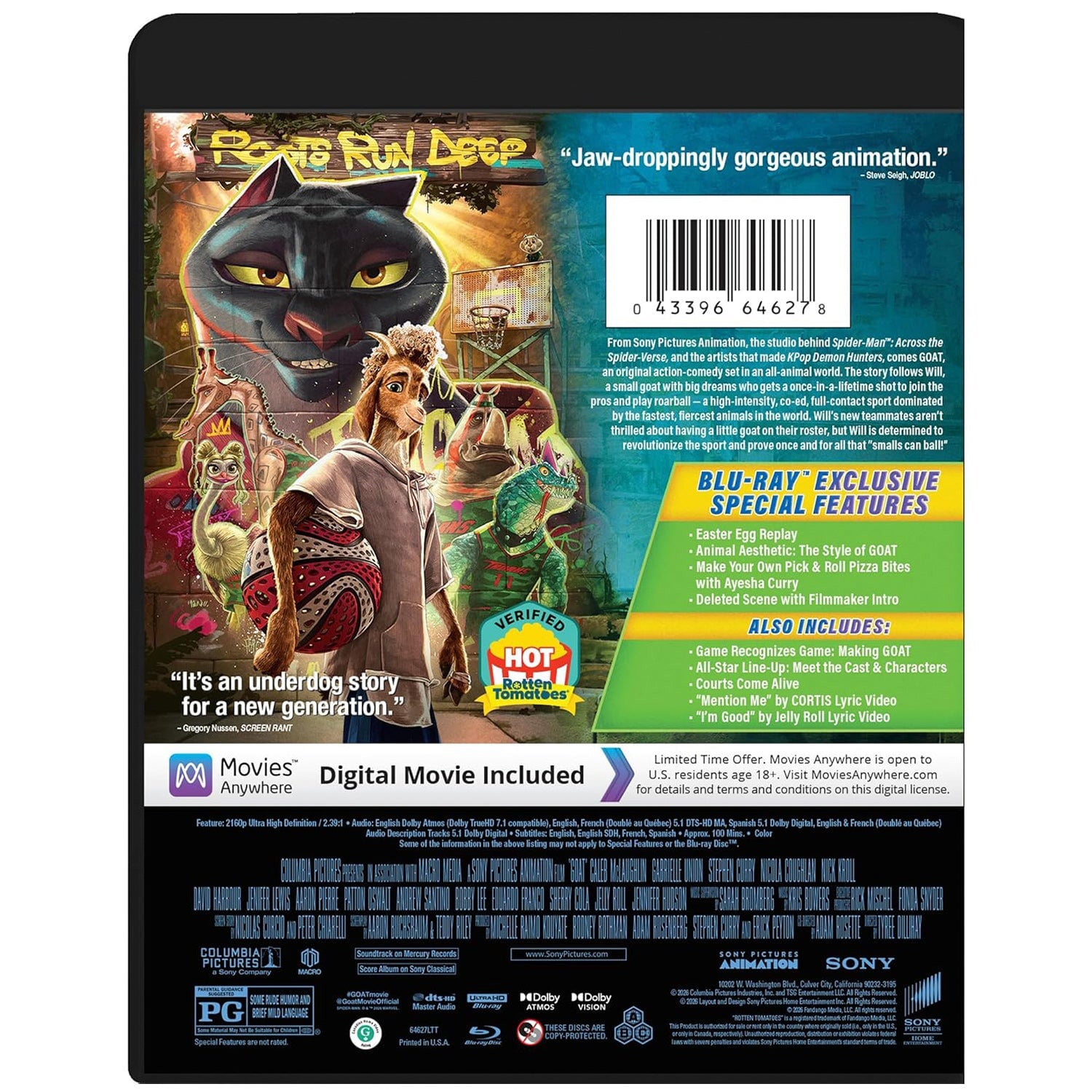 GOAT: Мечтай по-крупному (2026) (англ. язык) (4K UHD + Blu-ray)