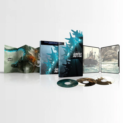 Годзилла: Минус один (2023) (англ. язык) (4K UHD + 2 Blu-ray) Steelbook Limited Edition [Glow in the dark Slipcover]