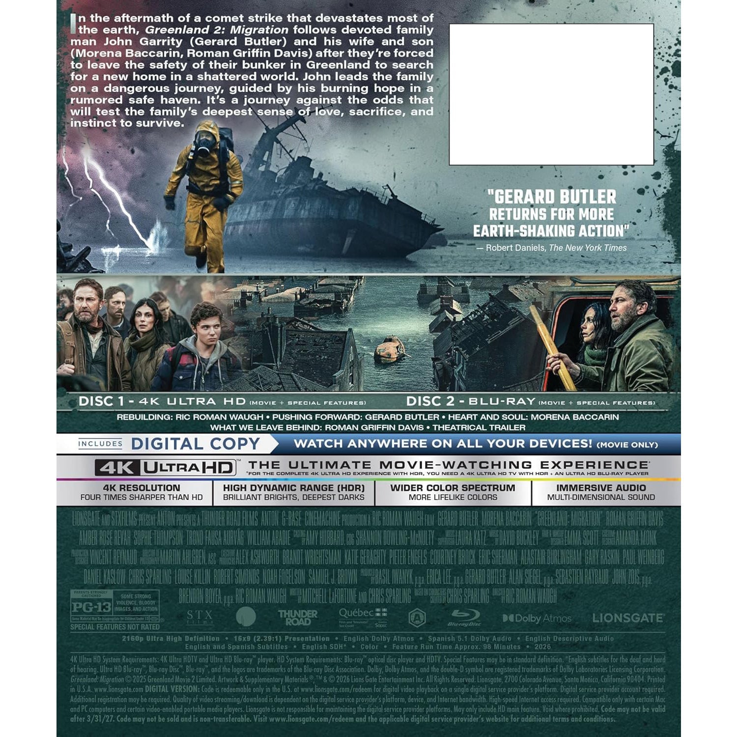 Гренландия 2: Миграция (2026) (англ. язык) (4K UHD + Blu-ray)