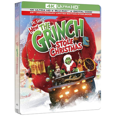 Гринч – похититель Рождества (2000) (англ. язык) (4K UHD + Blu-ray) Steelbook [25th Anniversary]