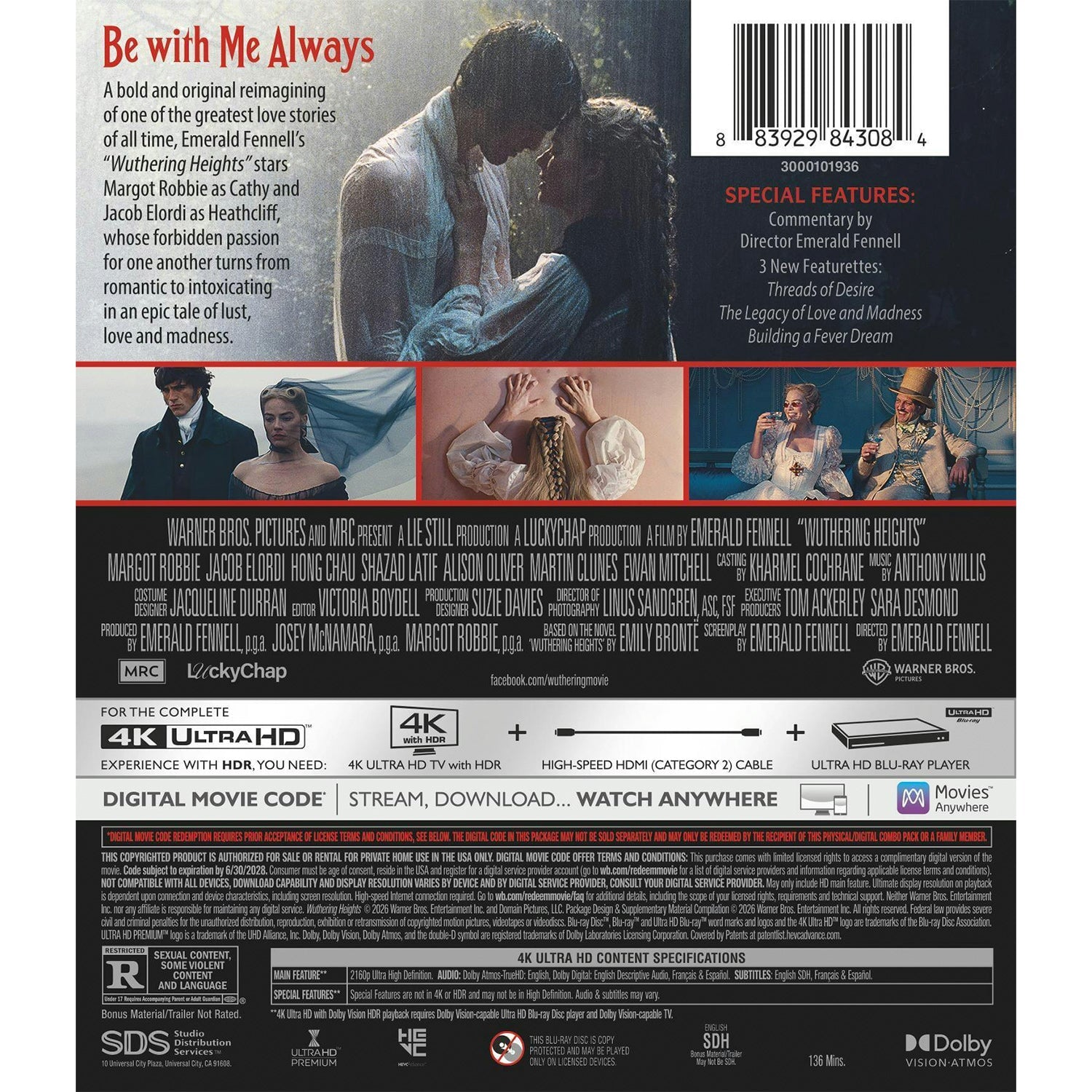 Грозовой перевал (2026) (англ. язык) (4K UHD Blu-ray)