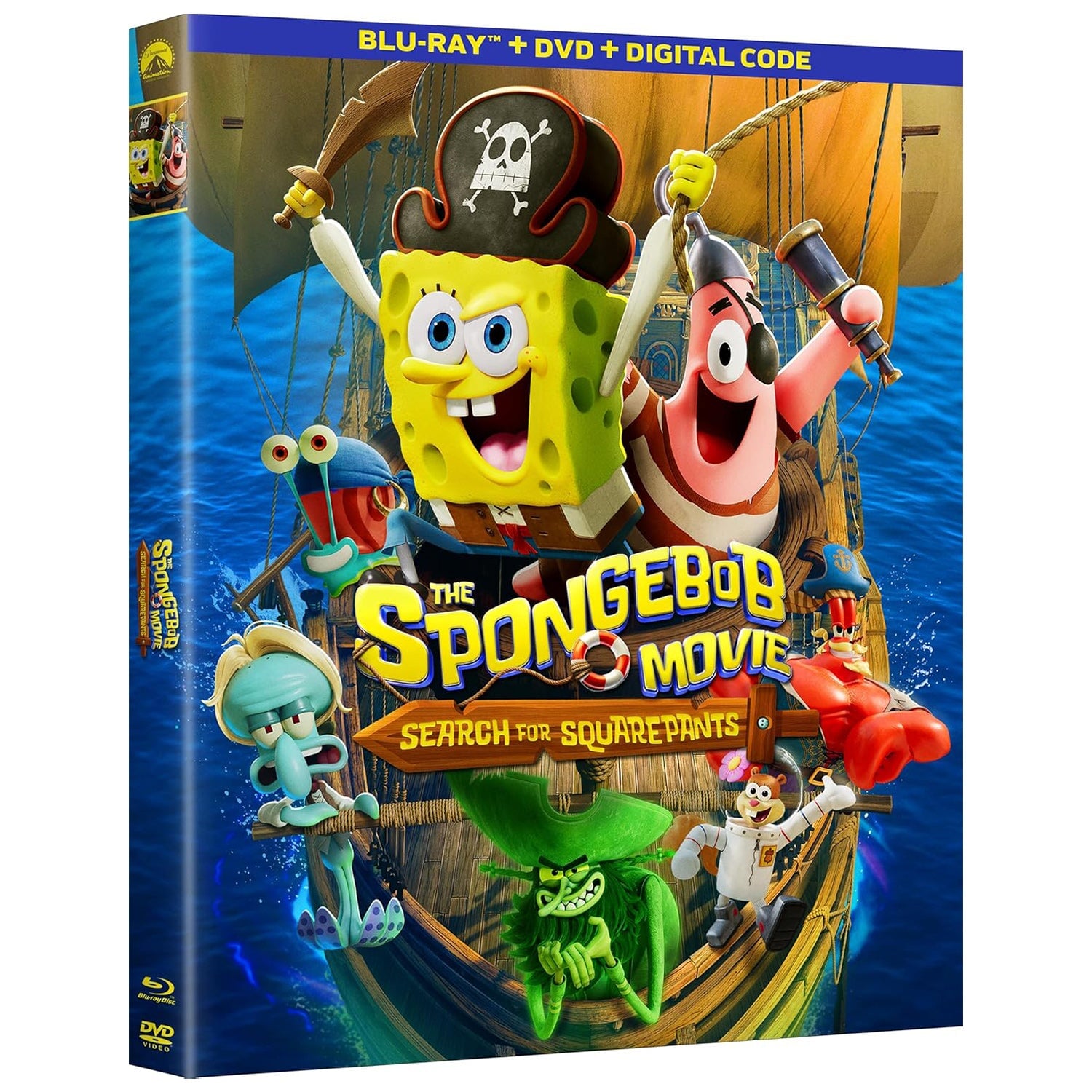 Губка Боб: В поисках квадратных штанов (2025) (англ. язык) (Blu-ray + DVD)