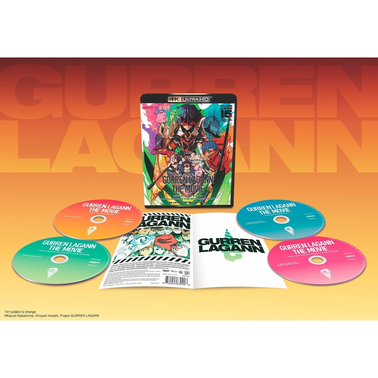 Гуррен-Лаганн: Фильмы 1-2 (2008-2009) (англ. язык) (4K UHD Blu-ray)