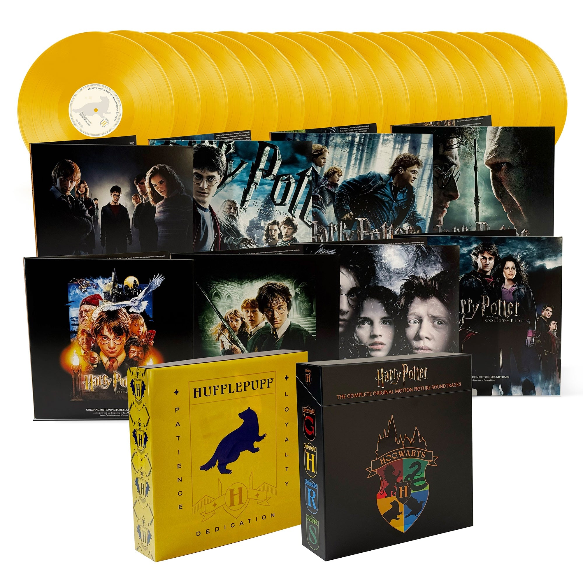 Harry Potter: The Complete Original Motion Picture Soundtracks I-VII (Hufflepuff Yellow Vinyl 16LP Boxed Set)