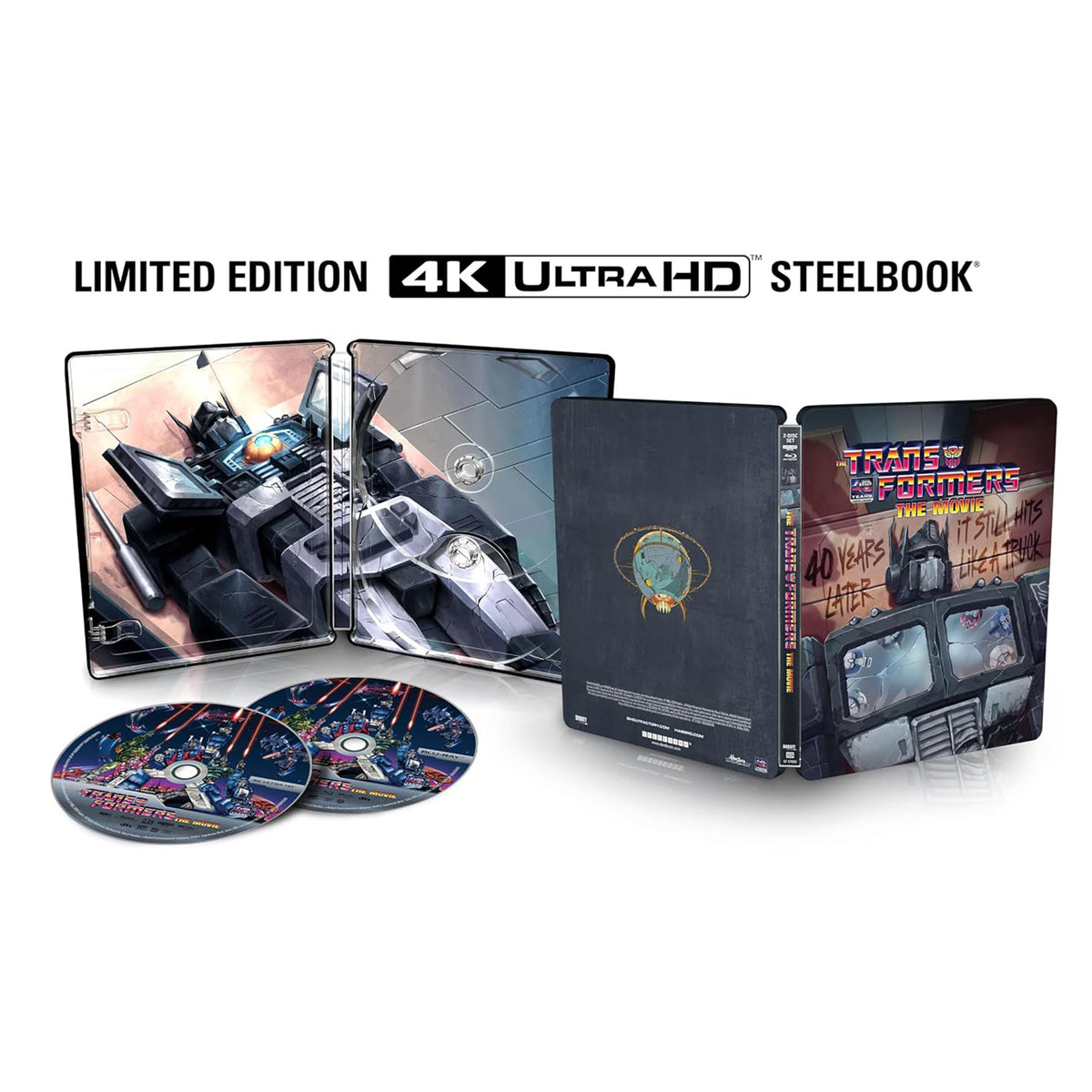 Трансформери (1986) (англ. мова) (4K UHD + Blu-ray) Steelbook