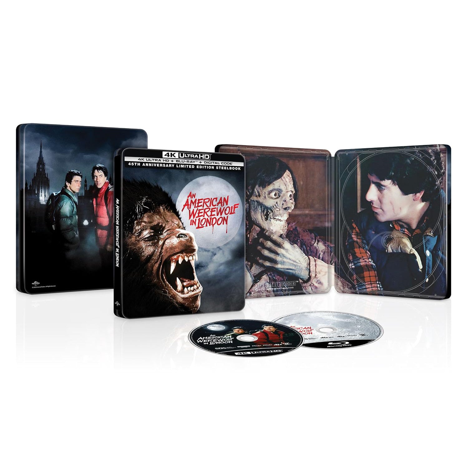 Американский оборотень в Лондоне (1981) (англ. язык) (4K UHD + Blu-ray) Steelbook [45th Anniversary]