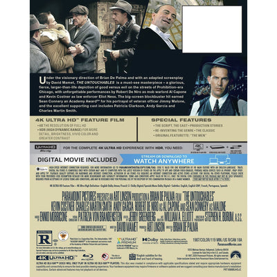 Неприкасаемые (1987) (4K UHD Blu-ray) Steelbook