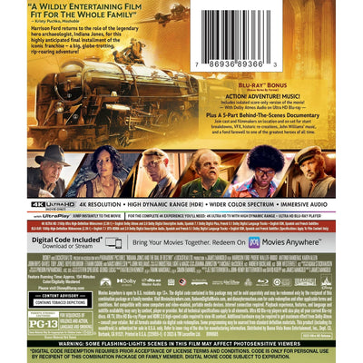 Индиана Джонс и колесо судьбы (2023) (англ. язык) (4K UHD + Blu-ray) Walmart Exclusive