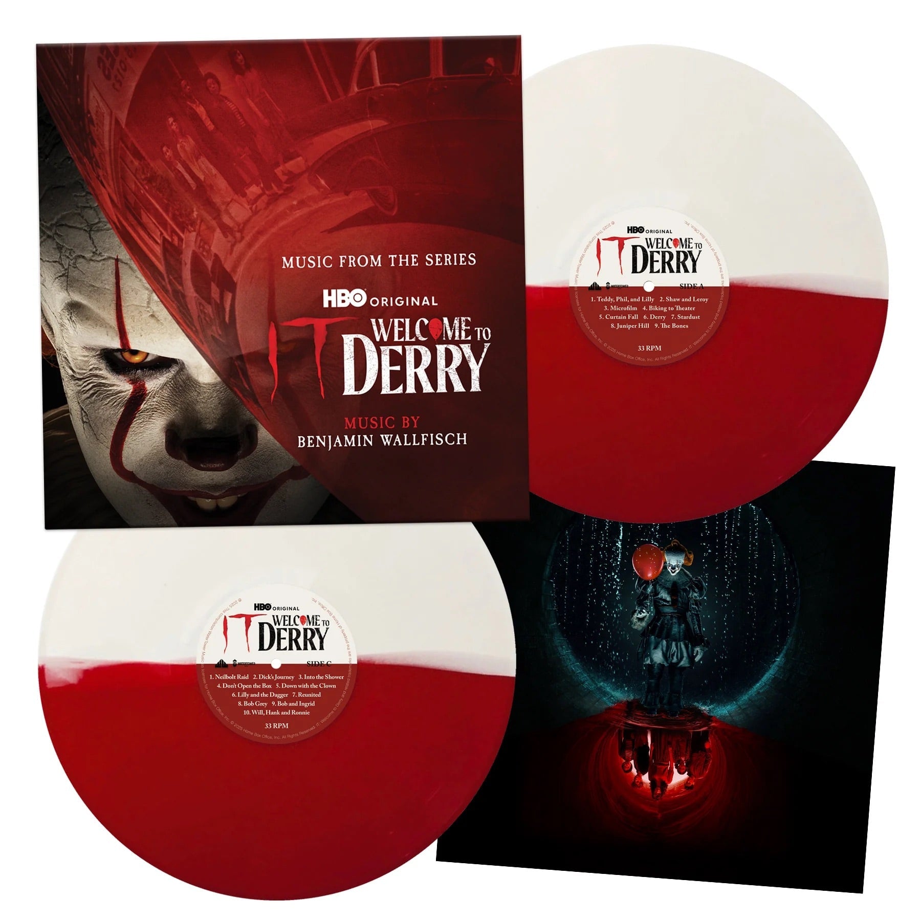 IT: Welcome To Derry (Soundtrack From The HBO Original Series) ("Bloody Pennywise" Split Colored Vinyl 2LP)