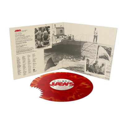 JAWS 50 – Selections and Studio Rarities From the Motion Picture (Die Cut Shark Bite Chum Red Vinyl 10" EP)