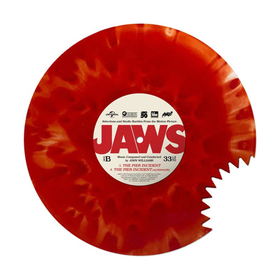 JAWS 50 – Selections and Studio Rarities From the Motion Picture (Die Cut Shark Bite Chum Red Vinyl 10" EP)