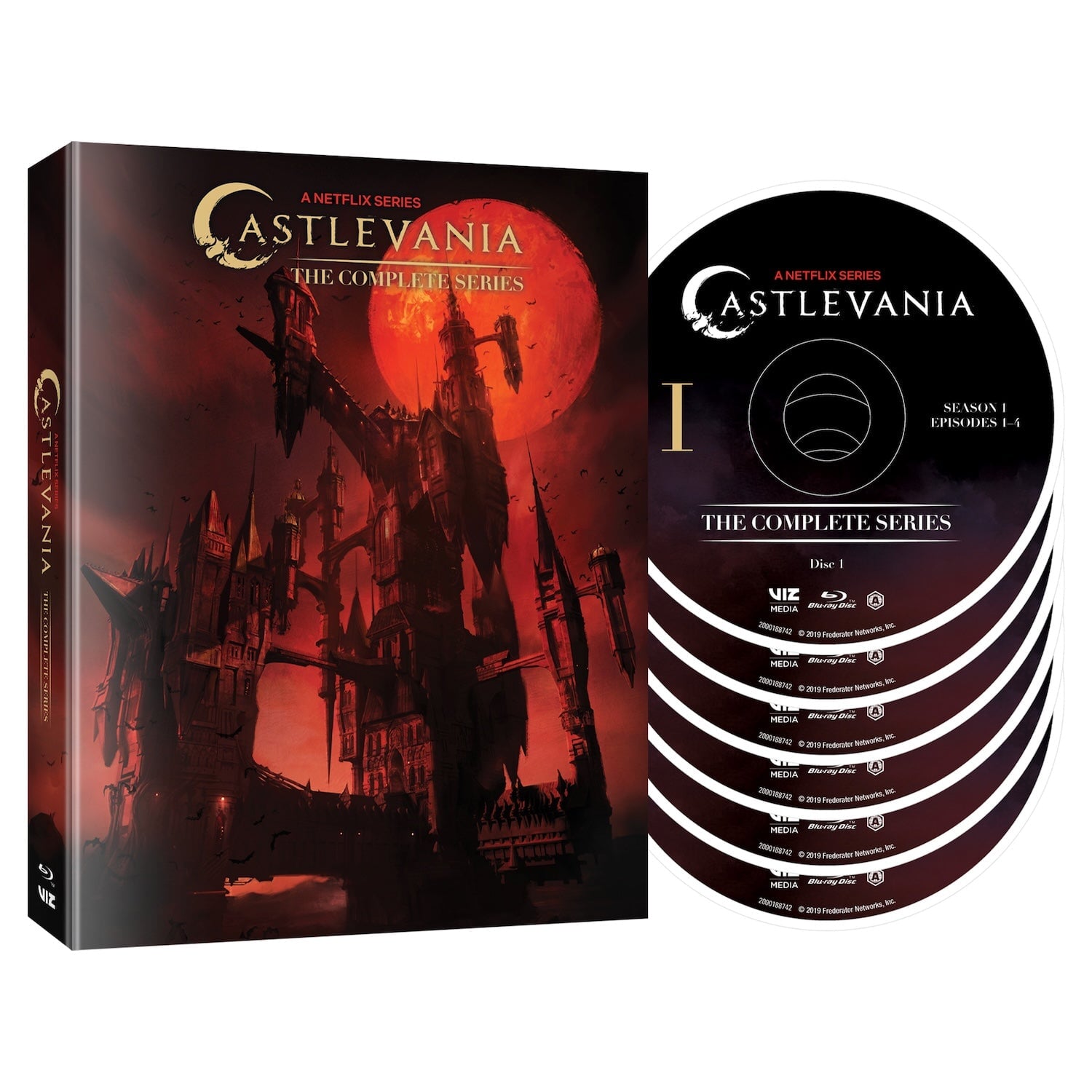 Кастлвания: Сезоны 1-4 (англ. язык) (2017-2021) (6 Blu-ray) Limited Edition [Регион A]