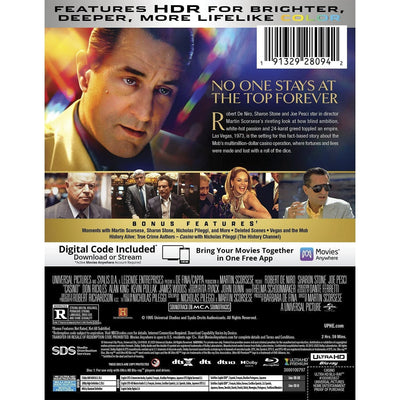 Казино (1995) (англ. язык) (4K UHD + Blu-ray) Steelbook