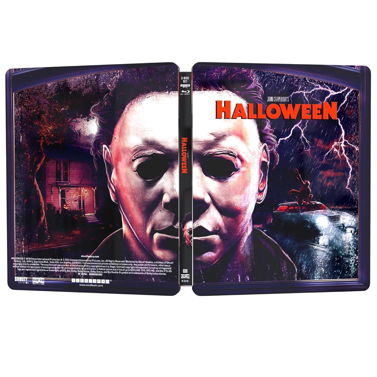 Хэллоуин (1978) (англ. язык) (4K UHD + Blu-ray) Steelbook