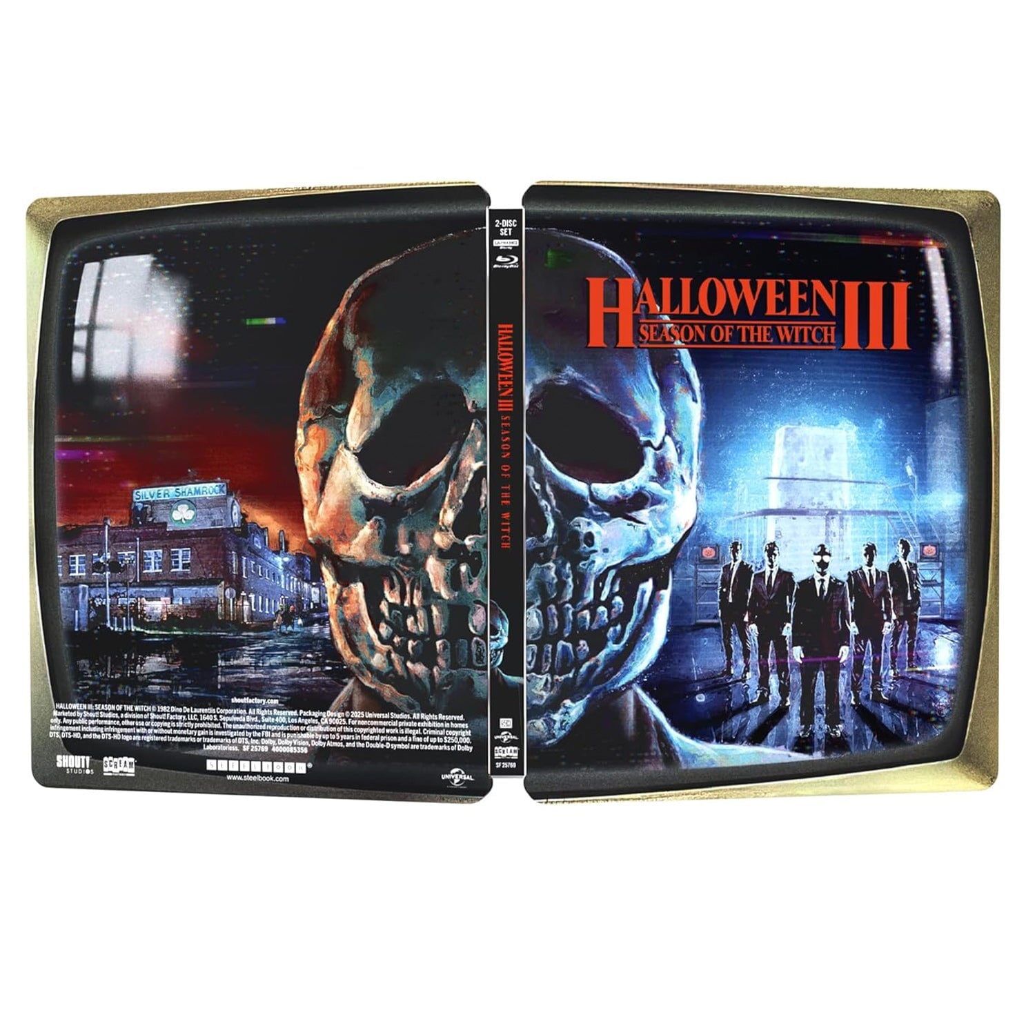 Хэллоуин 3: Сезон ведьм (1982) (англ. язык) (4K UHD + Blu-ray) Steelbook