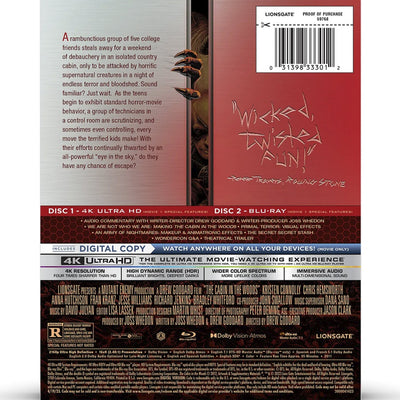 Хижина в лесу (2011) (англ. язык) (4K UHD + Blu-ray) Steelbook