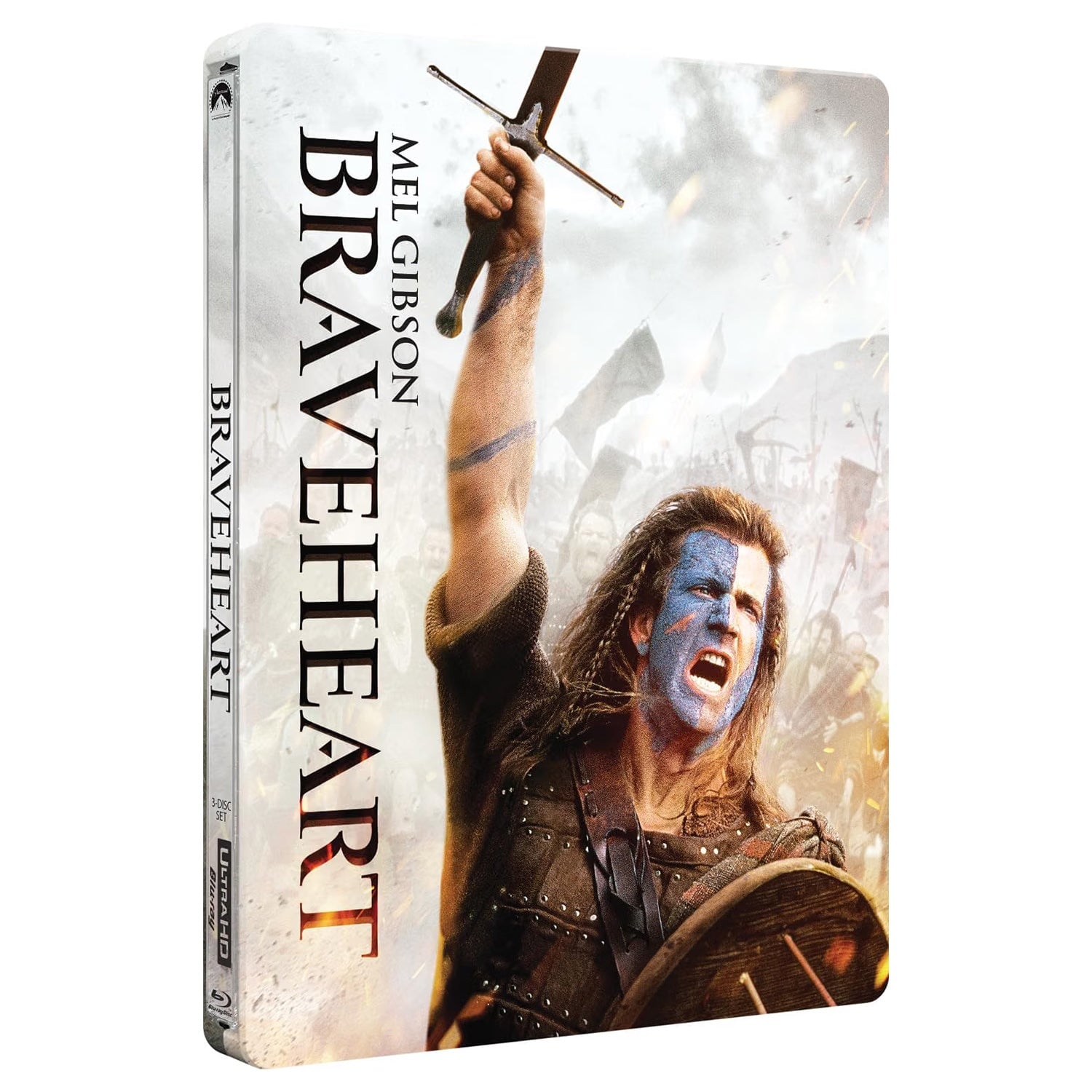 Храброе сердце (1995) (англ. язык) (4K UHD + Blu-ray + Бонусный диск) Steelbook