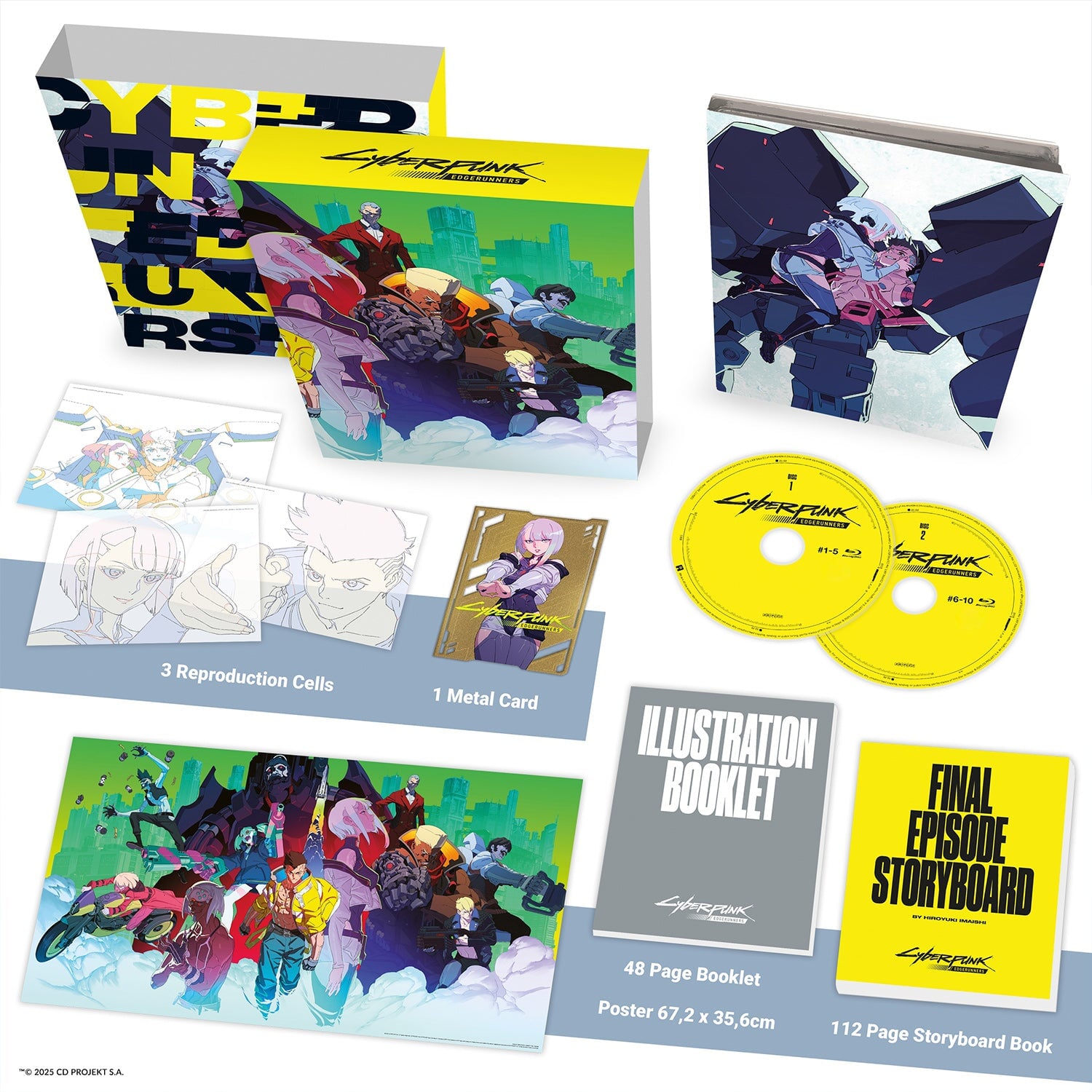 Киберпанк: Бегущие по краю (Сезон 1, 2022) (англ. язык) (2 Blu-ray + 2 Book + Gifts) DigiPack Limited Edition