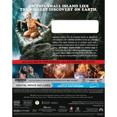Кинг-Конг (1976) [Театральная & Расширенная ТВ Версии] (англ. язык) (4K UHD + Blu-ray) [50th Anniversary Edition]