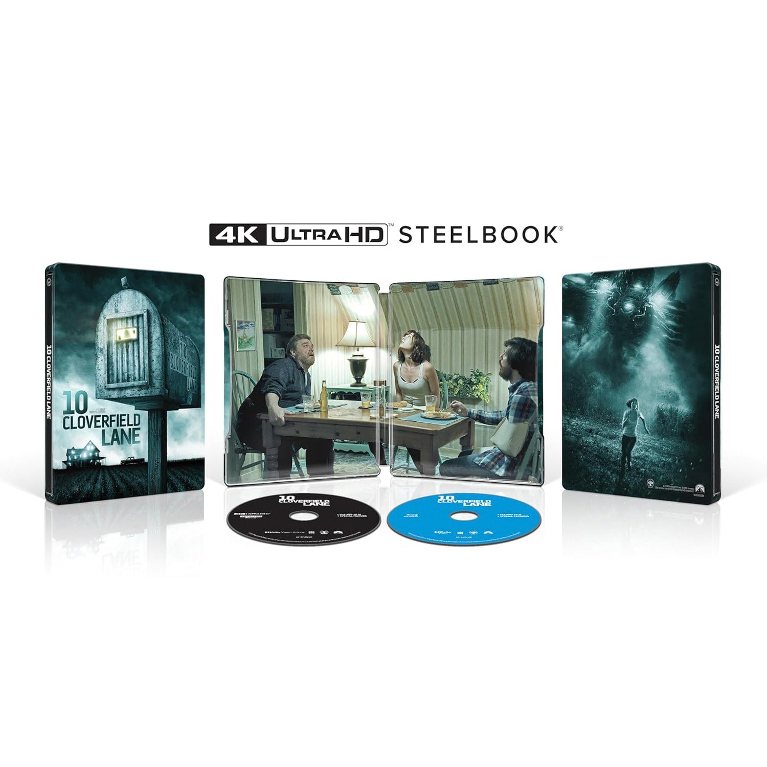 Кловерфилд, 10 (2016) (англ. язык) (4K UHD + Blu-ray) Steelbook [10th Anniversary Limited Edition]