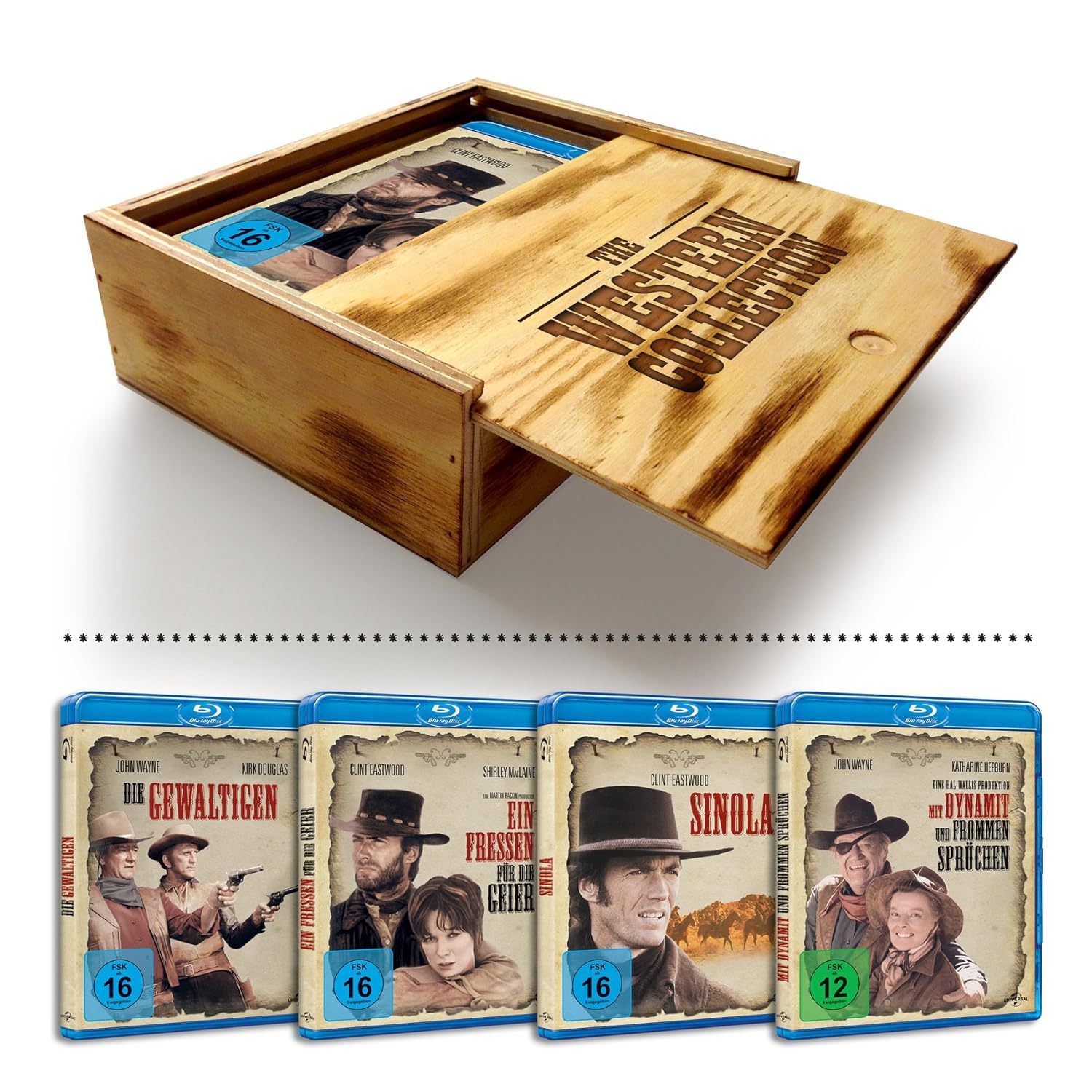 Коллекция вестернов (1967-1975) (4 Blu-ray) Деревянный Бокс