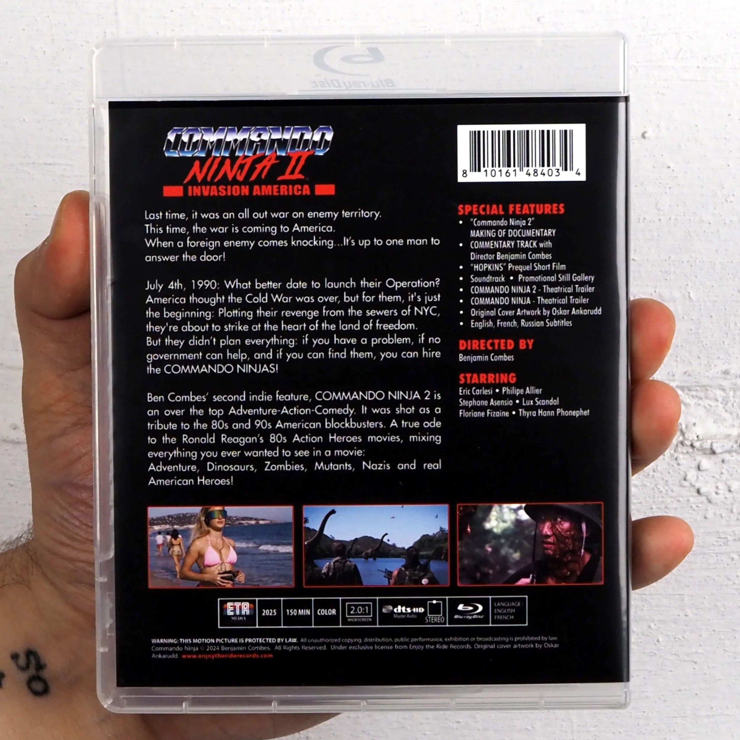 Коммандос-ниндзя 2: Вторжение в Америку (2024) (рус. субтитры) (Blu-ray) Limited Edition Slipcover