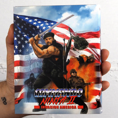 Коммандос-ниндзя 2: Вторжение в Америку (2024) (рус. субтитры) (Blu-ray) Limited Edition Slipcover