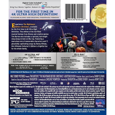 Кошмар перед Рождеством (1993) (англ. язык) (4K UHD + Blu-ray)