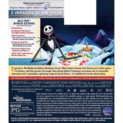 Кошмар перед Рождеством (1993) (англ. язык) (Blu-ray)