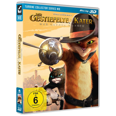 Кот в сапогах: Последнее желание (2022) (англ. язык) (3D Blu-ray) Turbine Collector Series #18 (Blu-ray 3D)