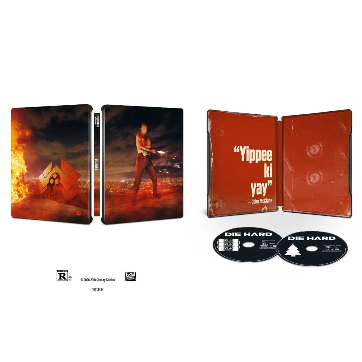 Крепкий орешек (1988) (англ. язык) (4K UHD + Blu-ray) Steelbook