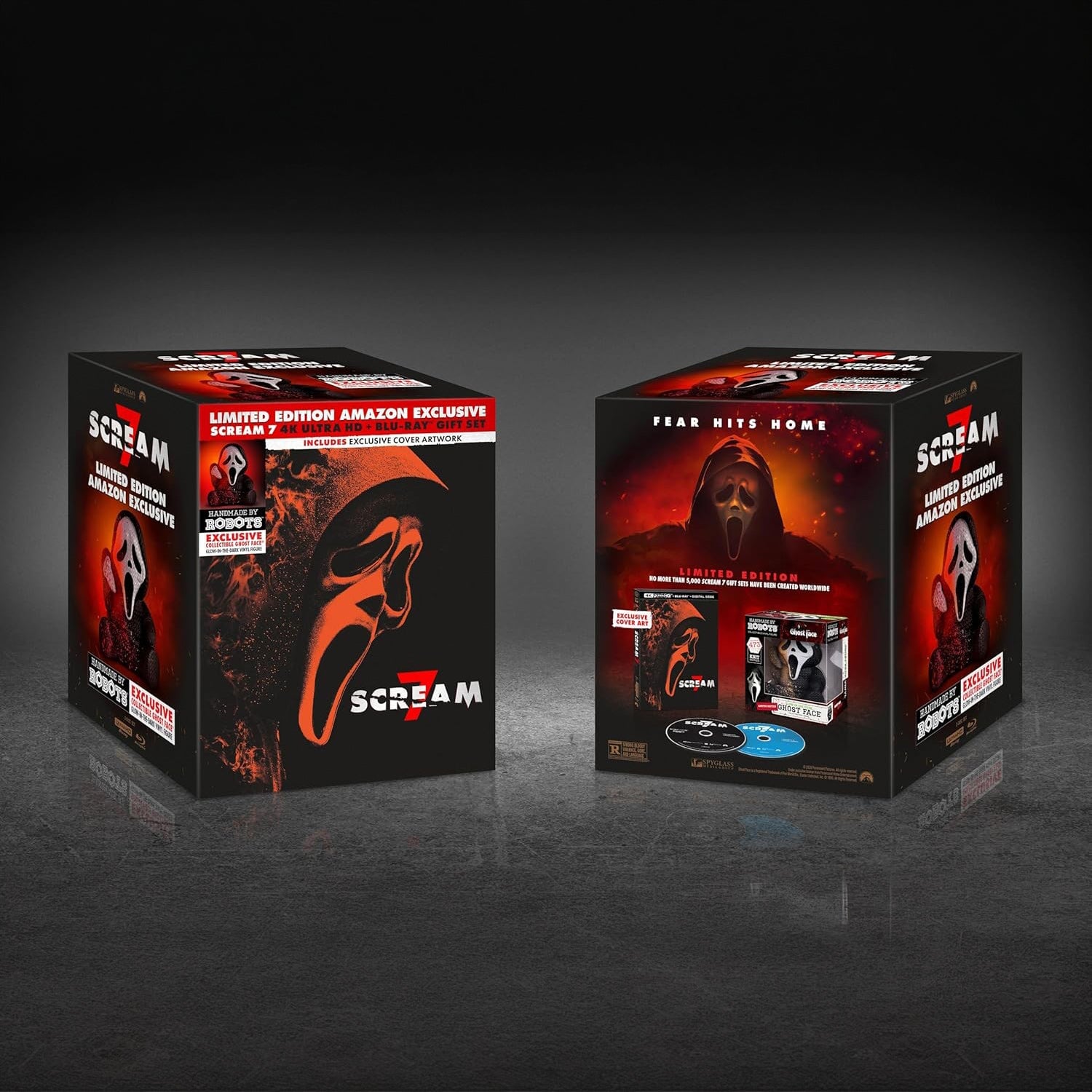 Крик 7 (2026) (англ. язык) (4K UHD + Blu-ray) Exclusive Collector's Edition with Handmade by Robots Ghostface Vinyl Figure