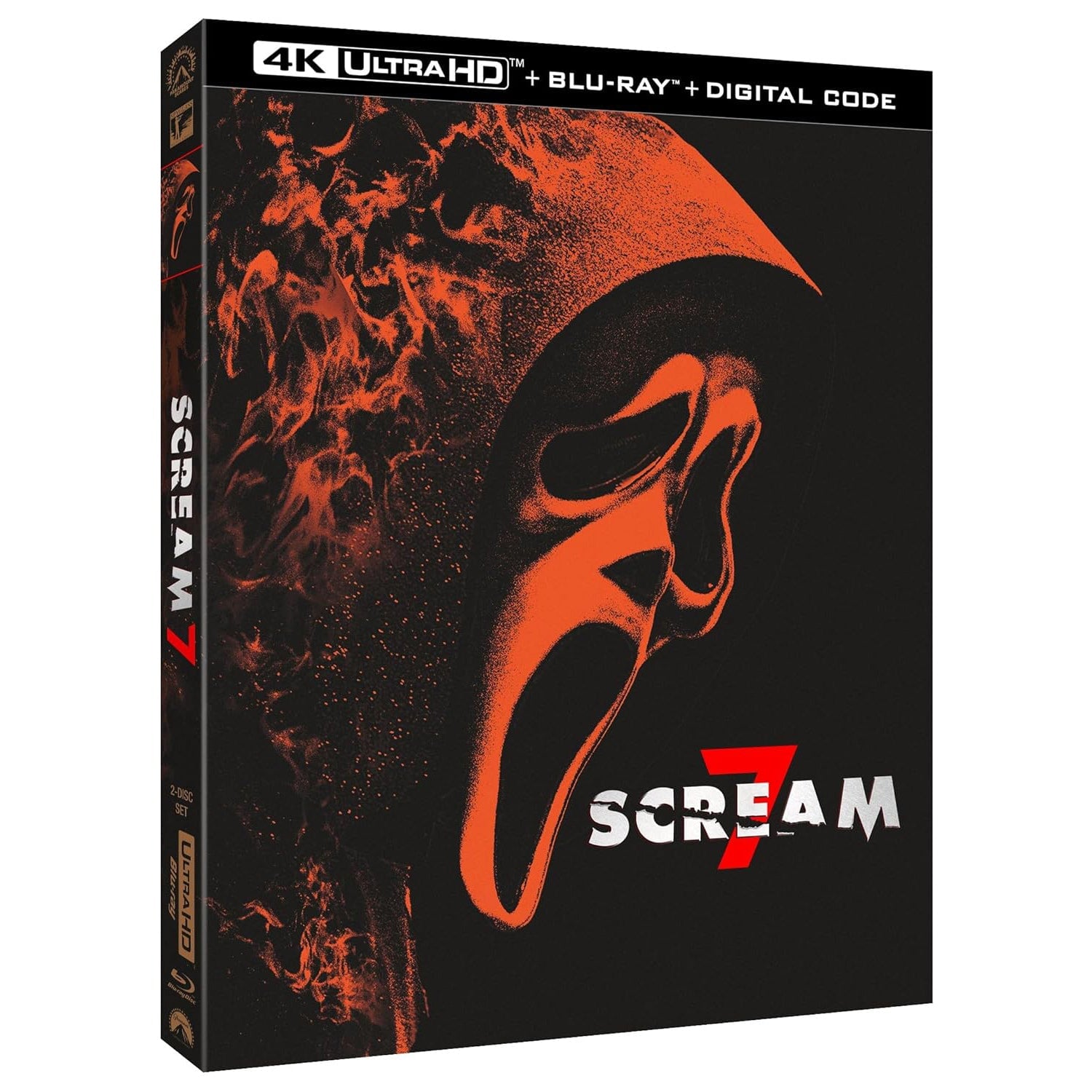 Крик 7 (2026) (англ. язык) (4K UHD + Blu-ray) Exclusive Collector's Edition with Handmade by Robots Ghostface Vinyl Figure