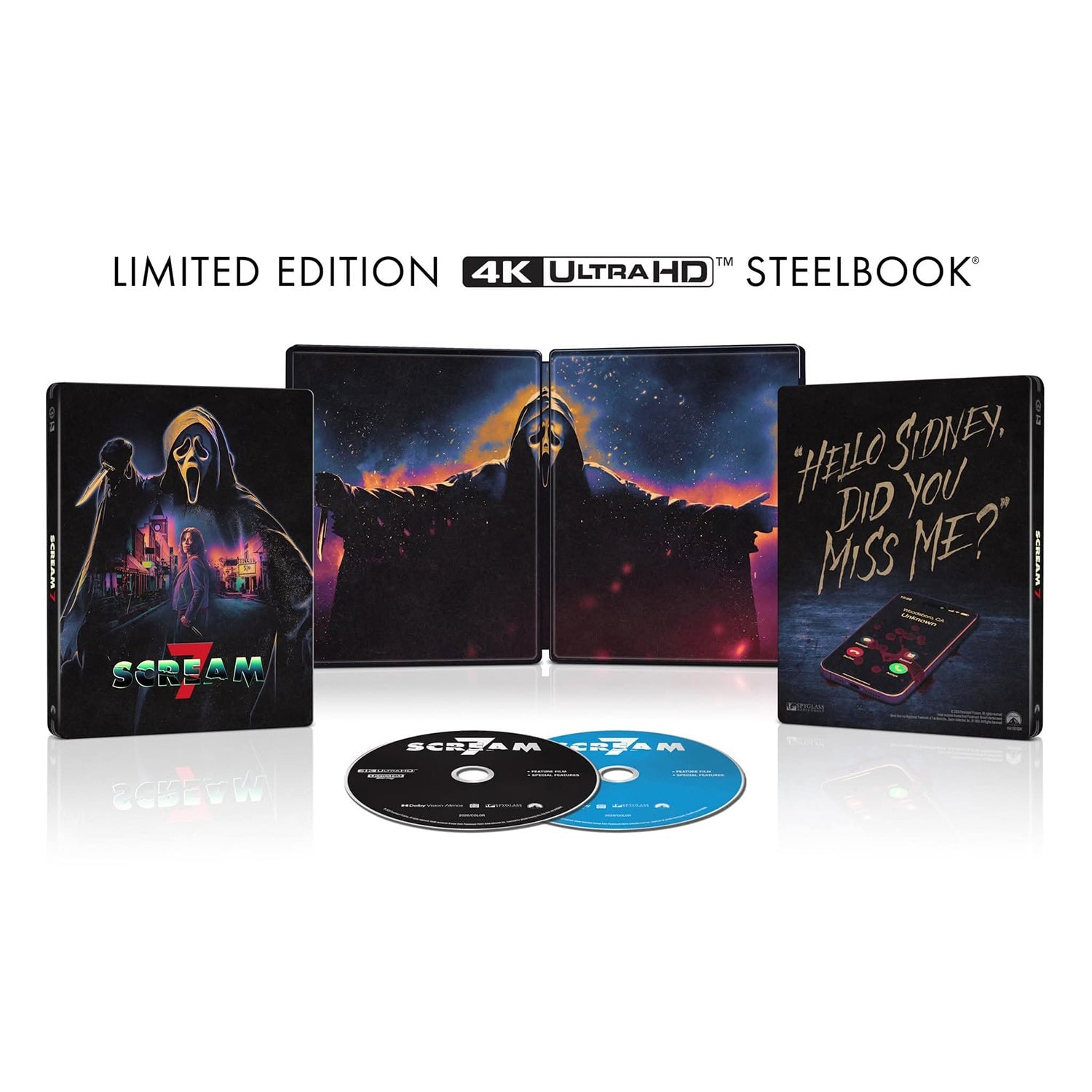 Крик 7 (2026) (англ. язык) (4K UHD + Blu-ray) Steelbook