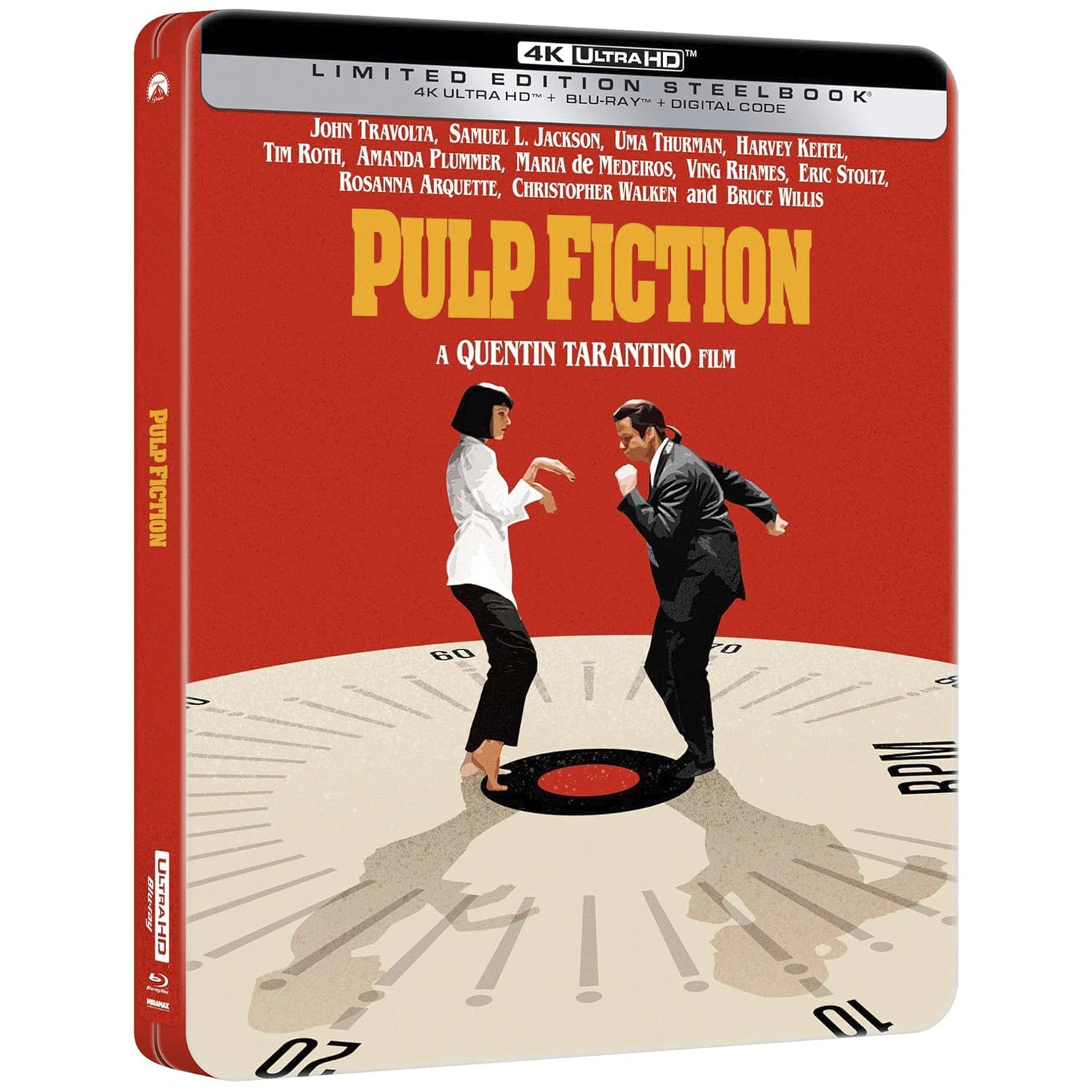Криминальное чтиво (1994) (англ. язык) (4K UHD + Blu-ray) Steelbook