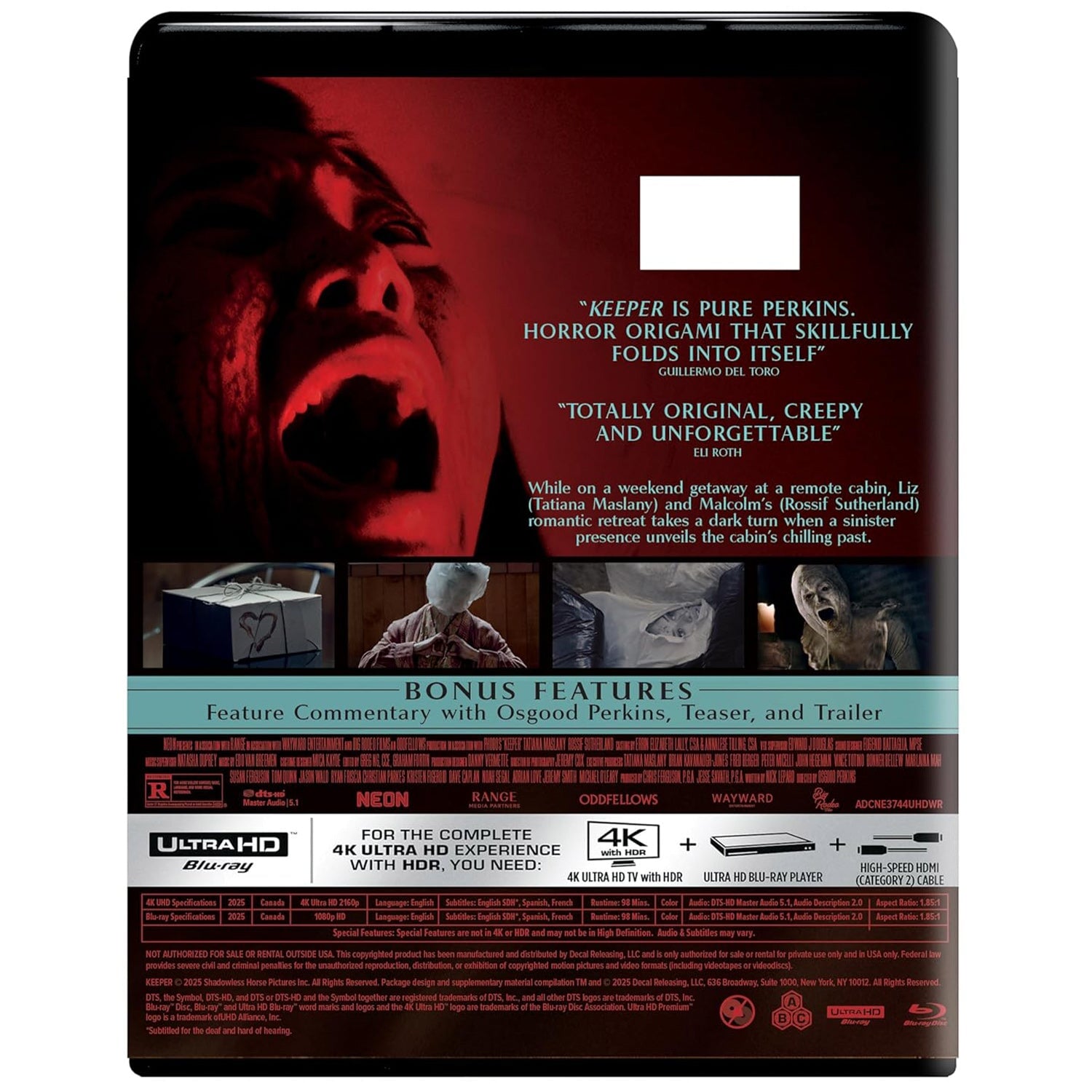 Крипер (2025) (англ. язык) (4K UHD + Blu-ray)