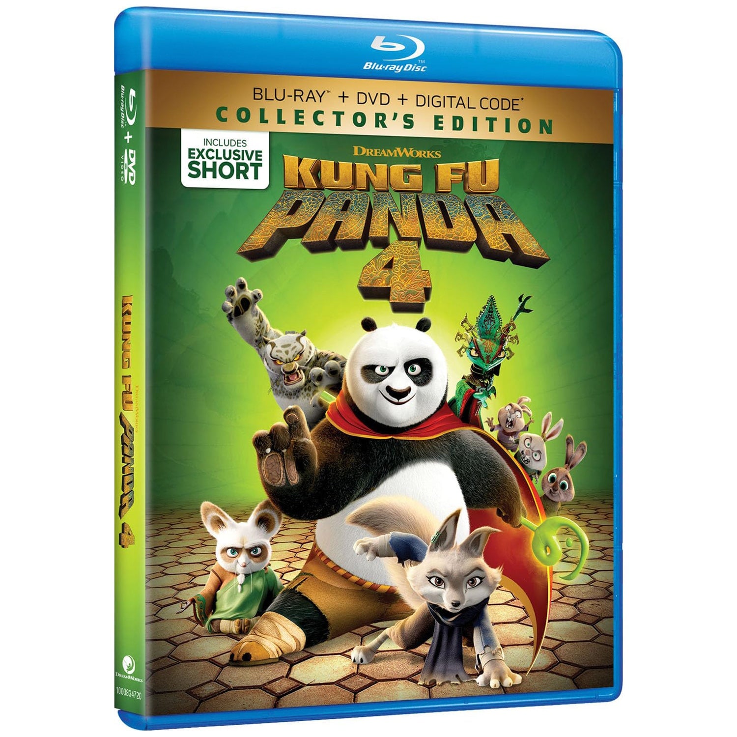 Кунг-фу Панда 4 (2024) (англ. язык) (Blu-ray + DVD) with Kid-Sized Training Chopsticks (Walmart Exclusive Limited Ediiton Movie Giftset)