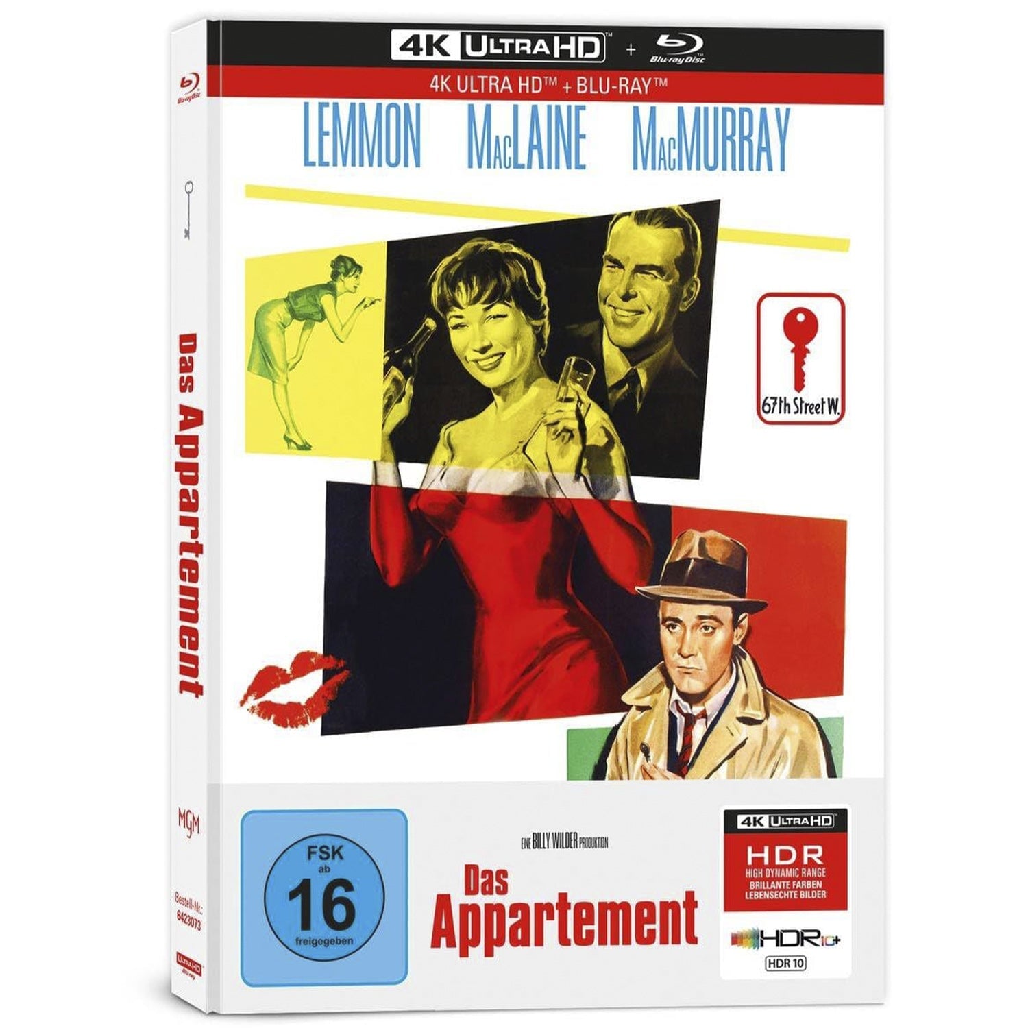 Квартира (1960) (англ. язык) (4K UHD + Blu-ray) Mediabook