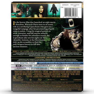 Лепрекон (1993) (англ. язык) (4K UHD + Blu-ray) Steelbook
