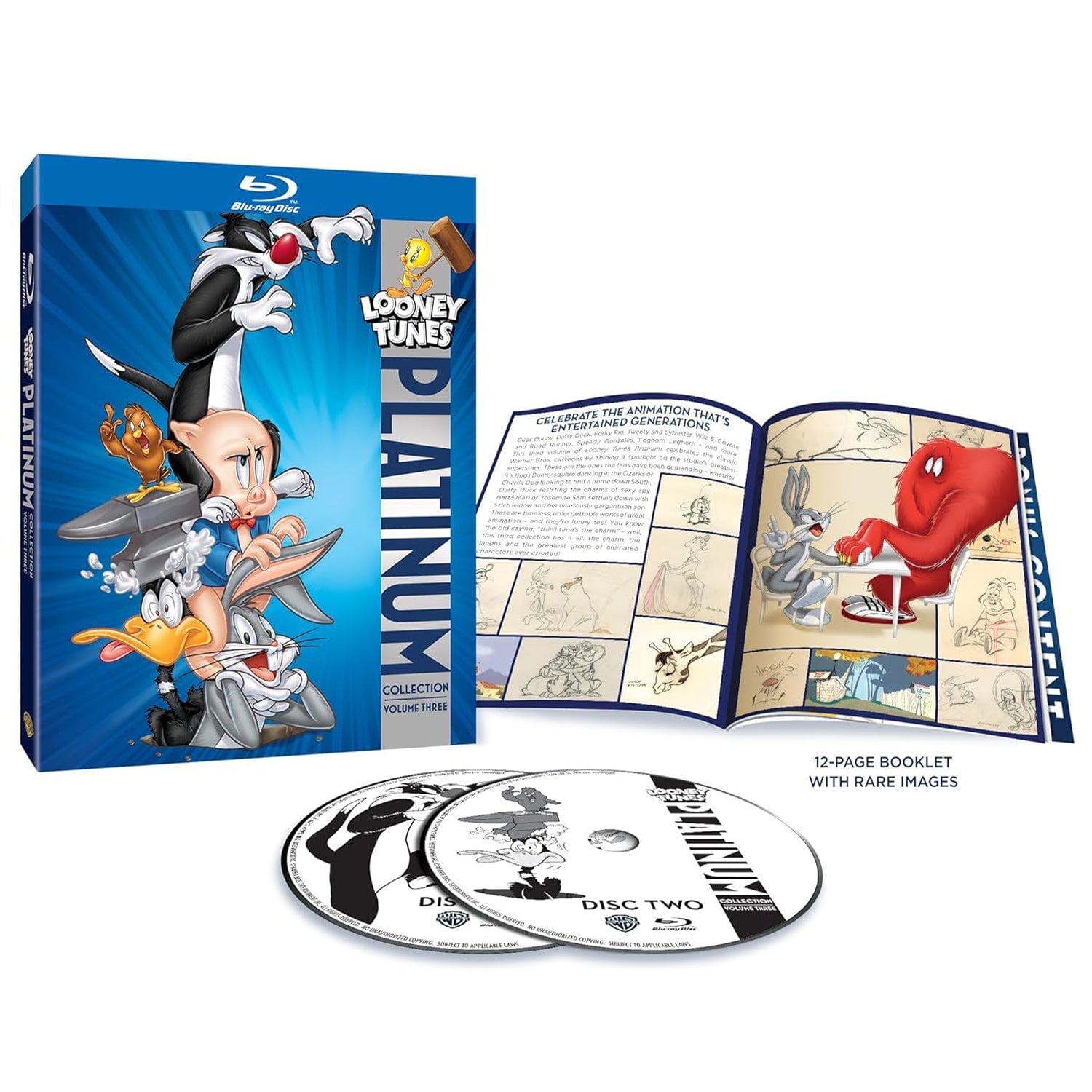 Looney Tunes Platinum Collection: Часть 3 (1938-1962) (англ. язык) (2 Blu-ray) + Booklet