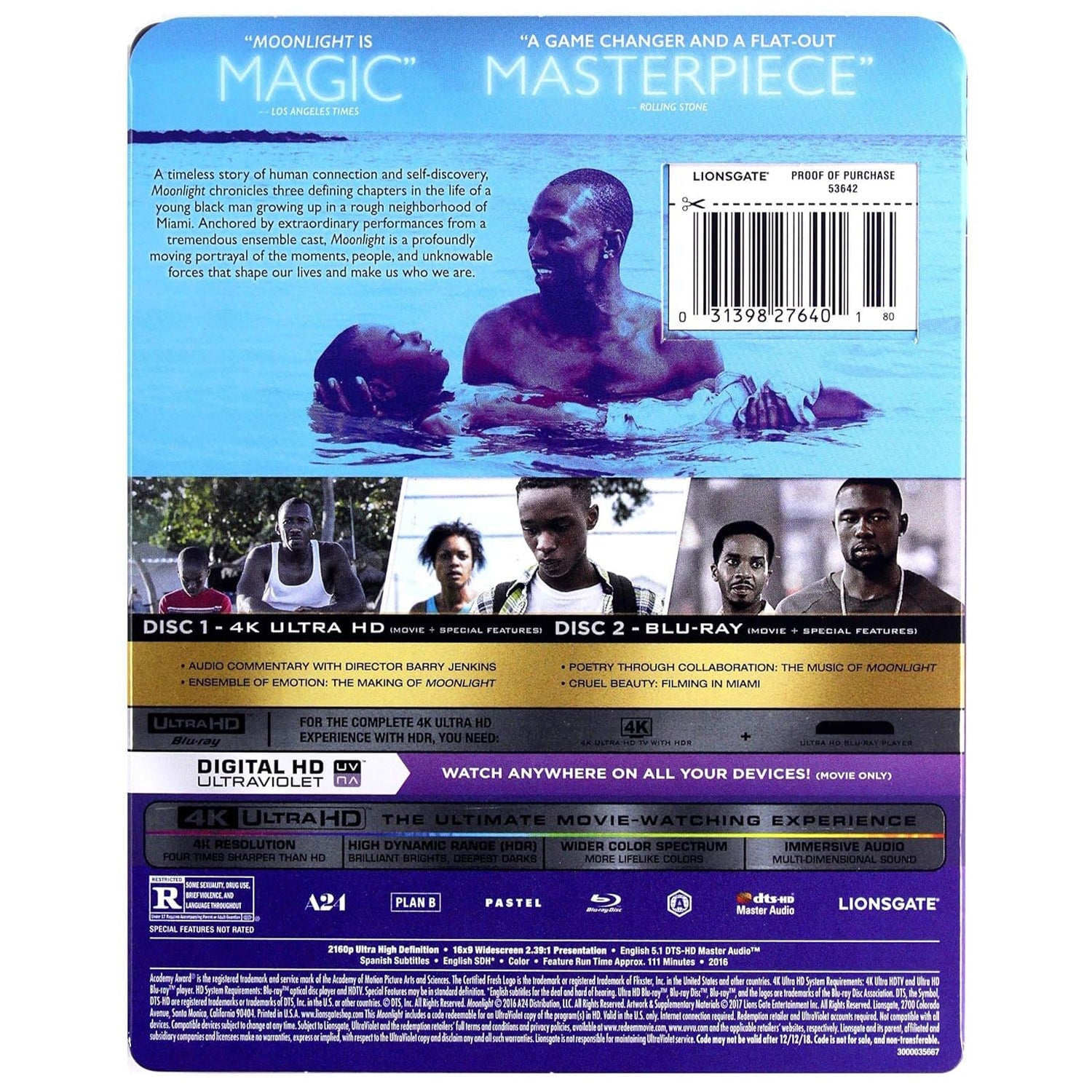 Лунный свет (2016) (англ. язык) (4K UHD + Blu-ray)