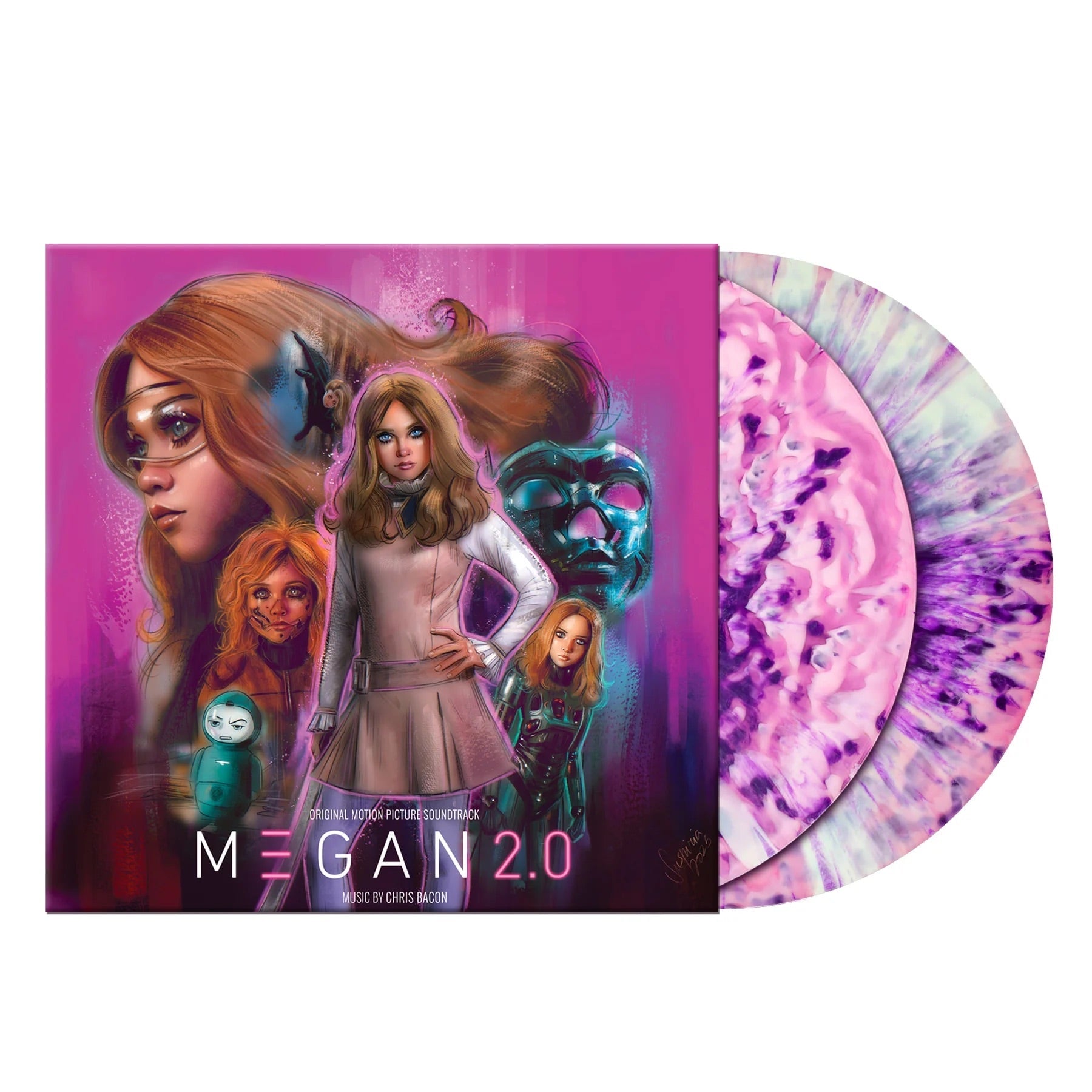 M3GAN 2.0 (Original Motion Picture Soundtrack) [20th Anniversary Edition] (Translucent Pink & White with Purple Splatter Vinyl 2LP)