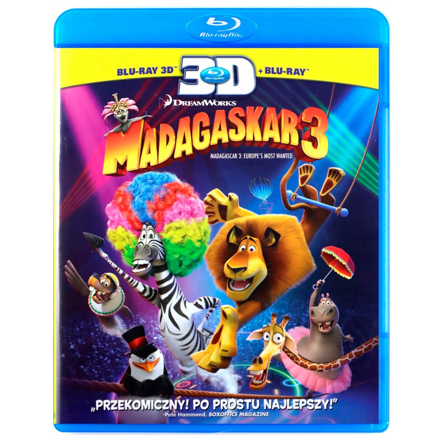 Мадагаскар 3 3D + 2D (2 Blu-ray)