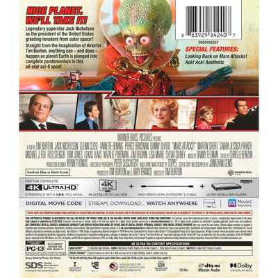 Марс атакует! (1996) (англ. язык) (4K UHD Blu-ray) [30th Anniversary]