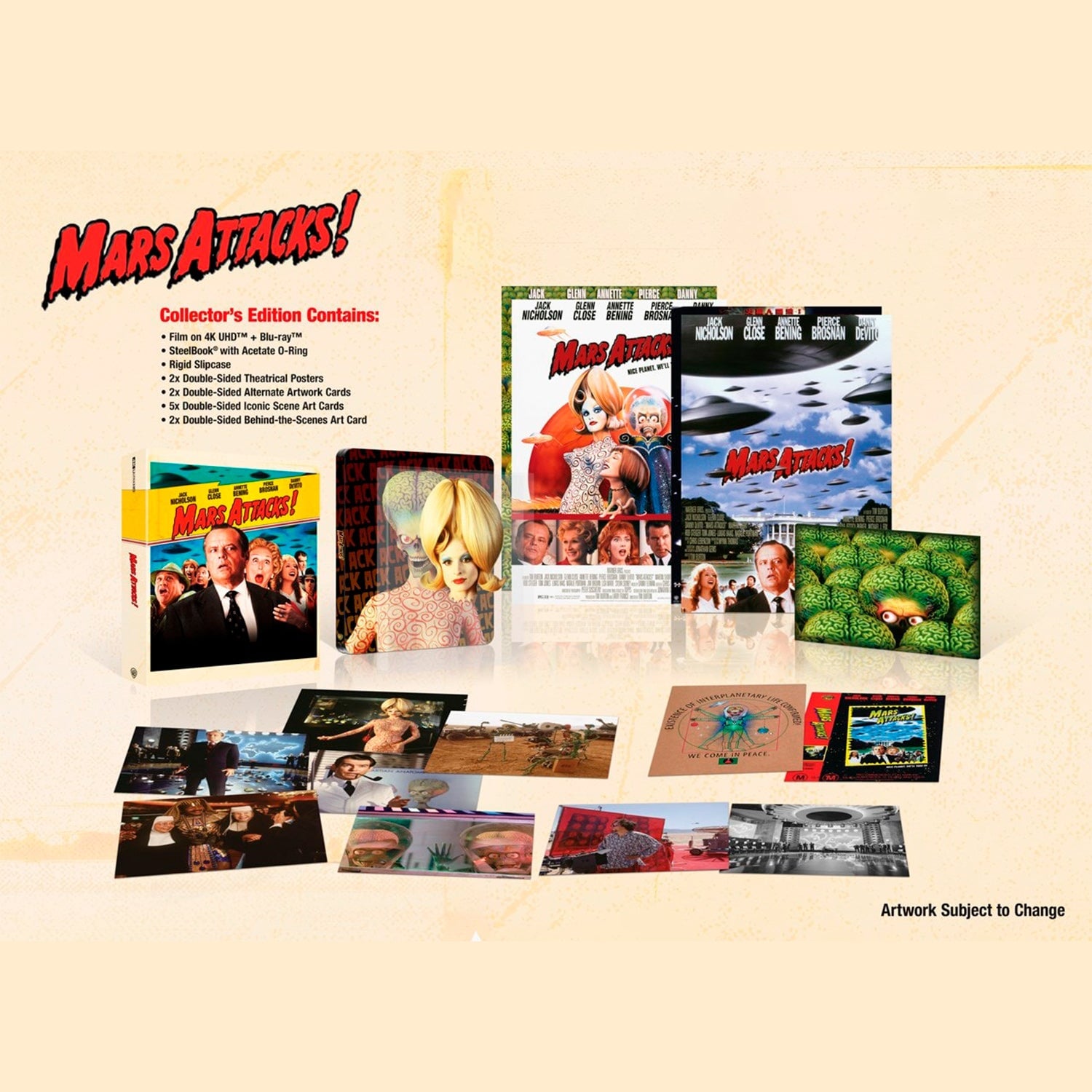 Марс атакует! (1996) (англ. язык) (4K UHD + Blu-ray) Steelbook Collector's Edition [30th Anniversary]