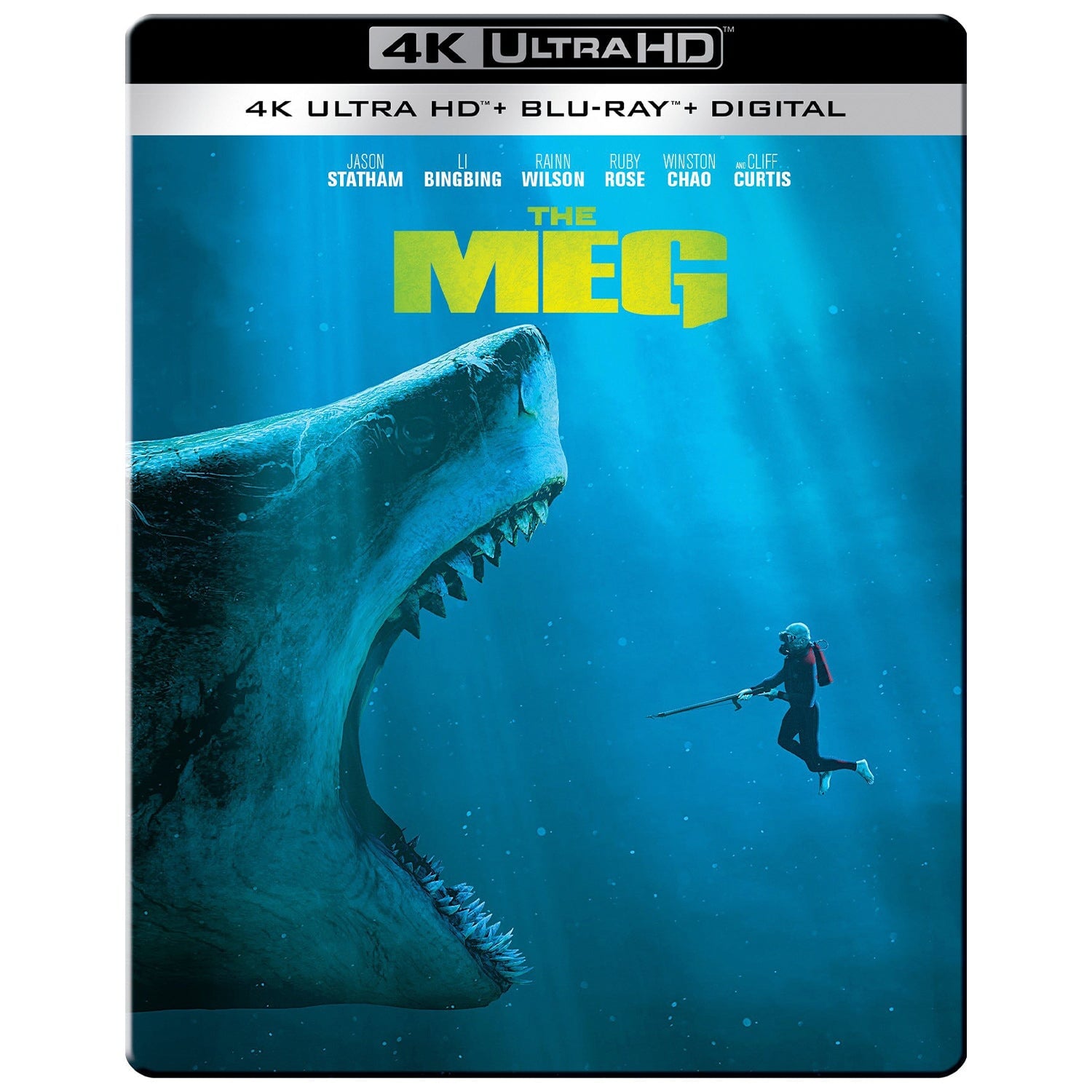 Мег: Монстр глубины (2018) (4K UHD + Blu-ray) Steelbook
