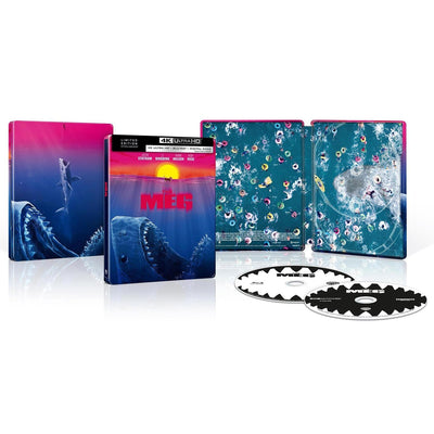 Мег: Монстр глубины (2018) (4K UHD + Blu-ray) Steelbook