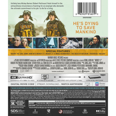 Микки 17 (2025) (англ. язык) (4K UHD Blu-ray)