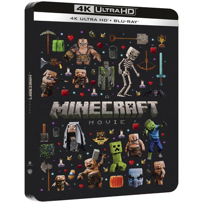 Minecraft в кино (2025) (англ. язык) (4K UHD + Blu-ray) Steelbook "Collectors" Edition